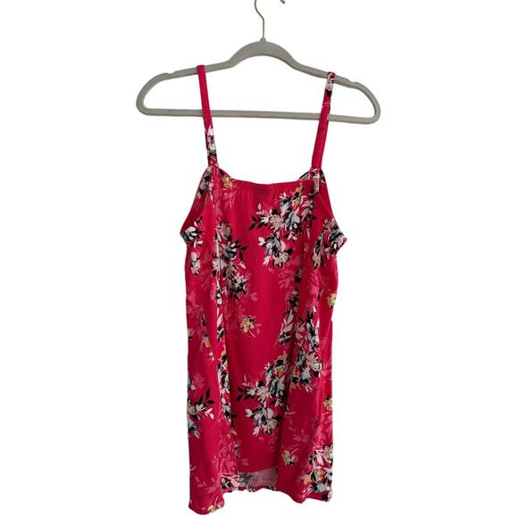Torrid Pink Floral Sweetheart Cami Babydoll Top Size 00 - Picture 2 of 5